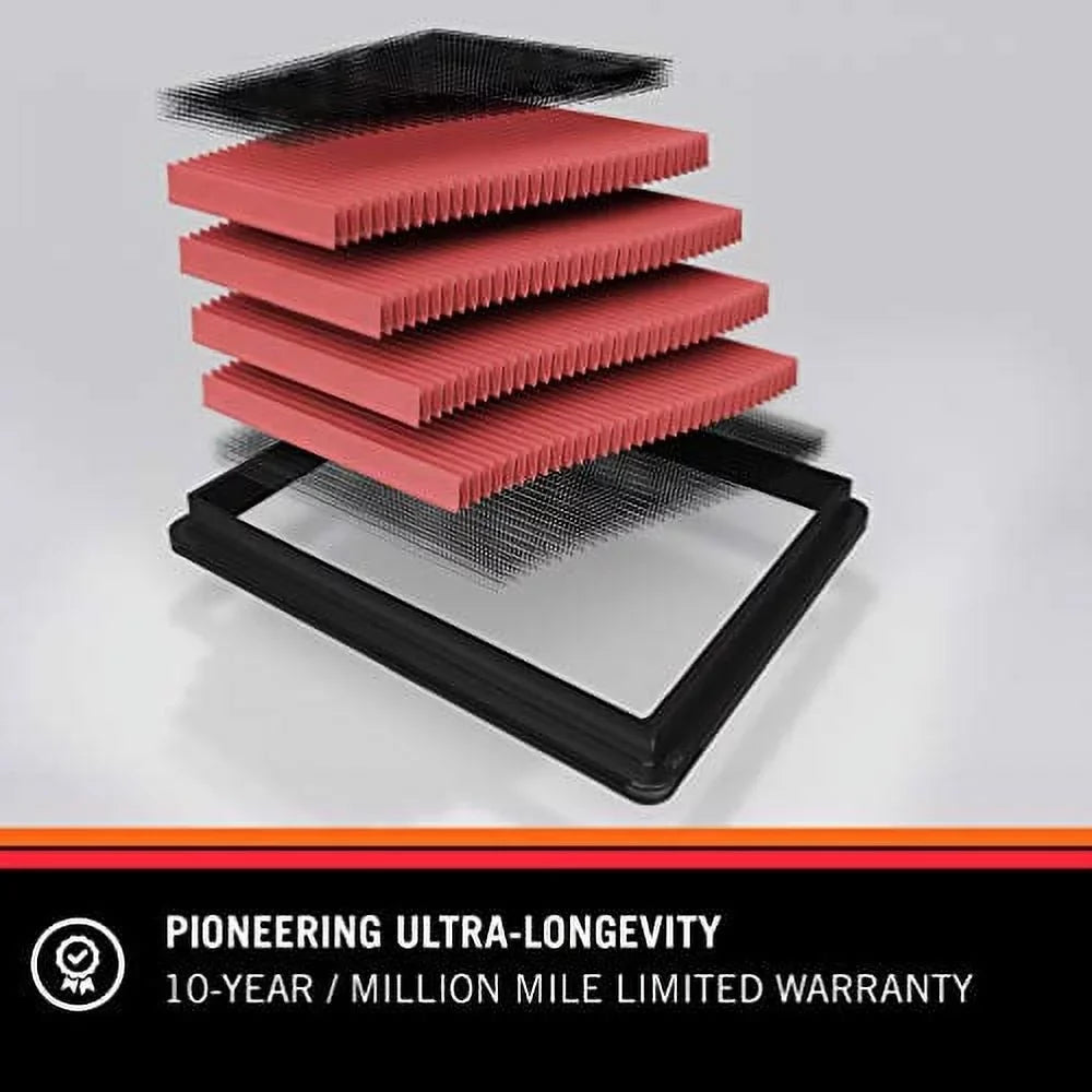 K&N Engine Air Filter: High Performance, Premium, Washable, Replacement Filter: 2011-2019 Chrysler/Dodge V6/V8 (Charger, Challenger, 300), 33-2460