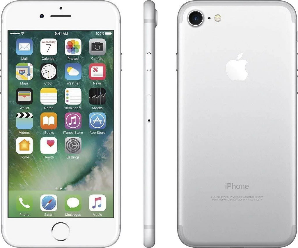Restored Apple iPhone 7 A1660 (Fully Unlocked) 32GB Silver (Grade A+) w/ Gift Box (Refurbished)