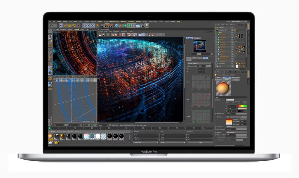 Apple A Grade Macbook Pro 13.3-inch (Retina, Silver, Touch Bar) 2.4Ghz Quad Core i5 (2019) MV972LL/A 256GB SSD 16GB Memory 2560x1600 Display Mac OS Big Sur Power Adapter Included