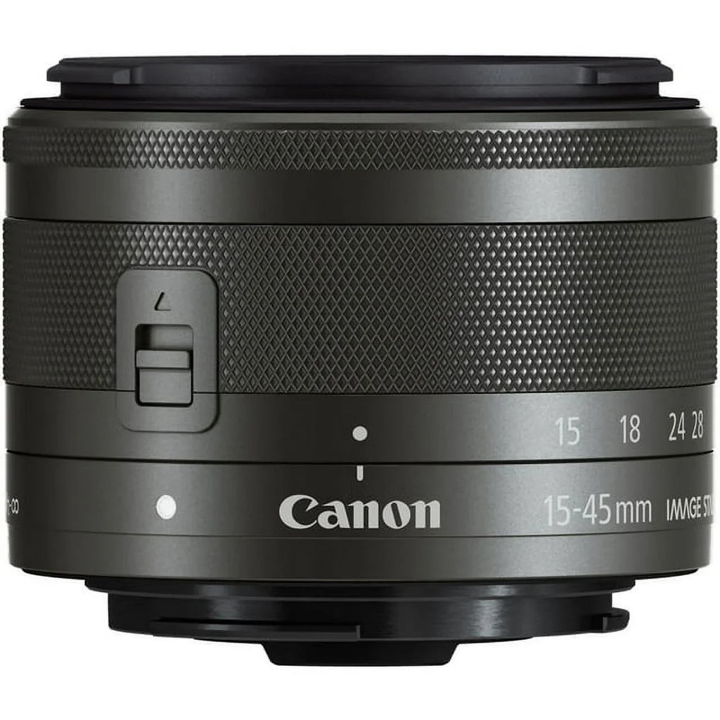 Canon EF-M 15-45mm f/3.5-6.3 IS STM Lens (Graphite) - DealExpo Basic Bundle