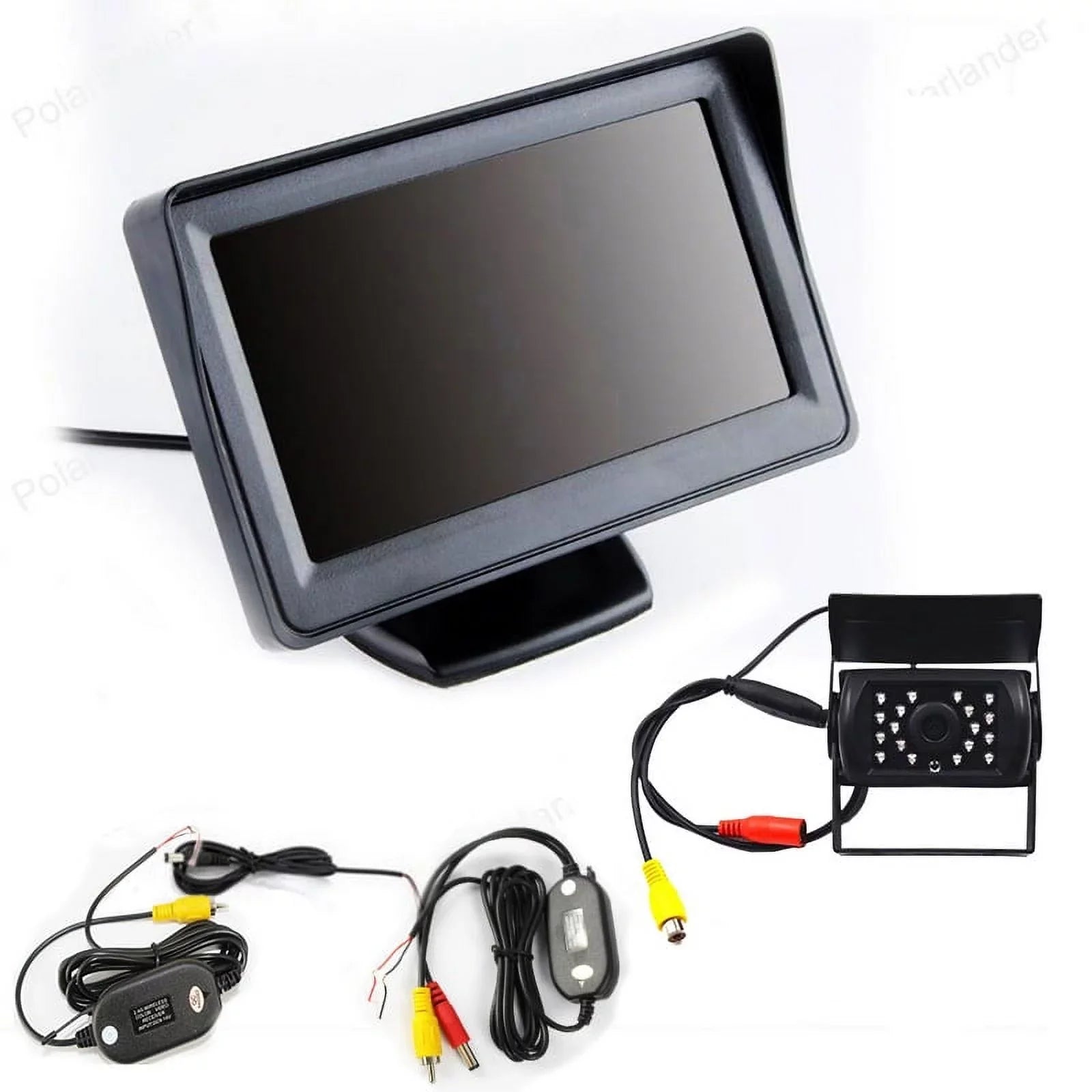 DC 12~24V Truck Bus Wagon Van Parking Camera Monitor System 4.3" Car Monitor With Camera with Wireless Transmitter/Receiver