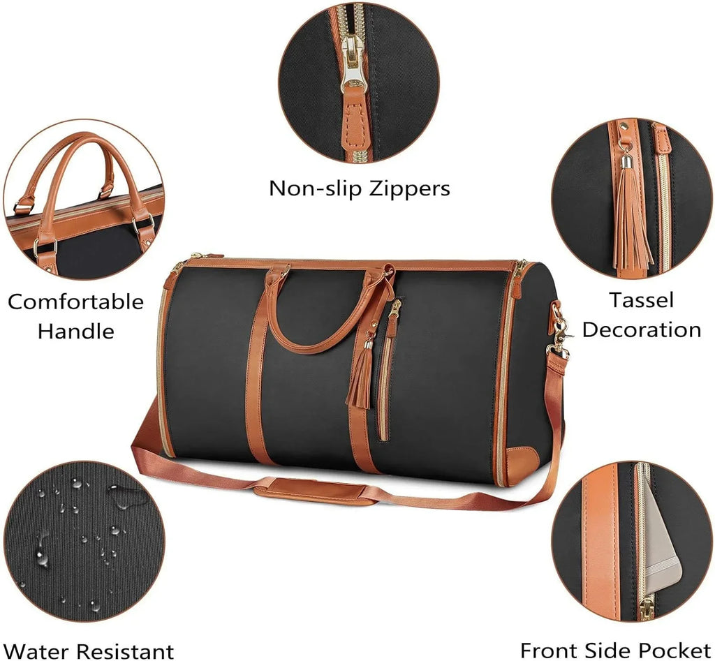 Travel Bags For Women, Travel Bag Garment Bag, Roll Up Garment Bag, Garment Bag That Turns Into ( 52 * 32 * 25cm/20.47 * 12.6 * 9.84in)