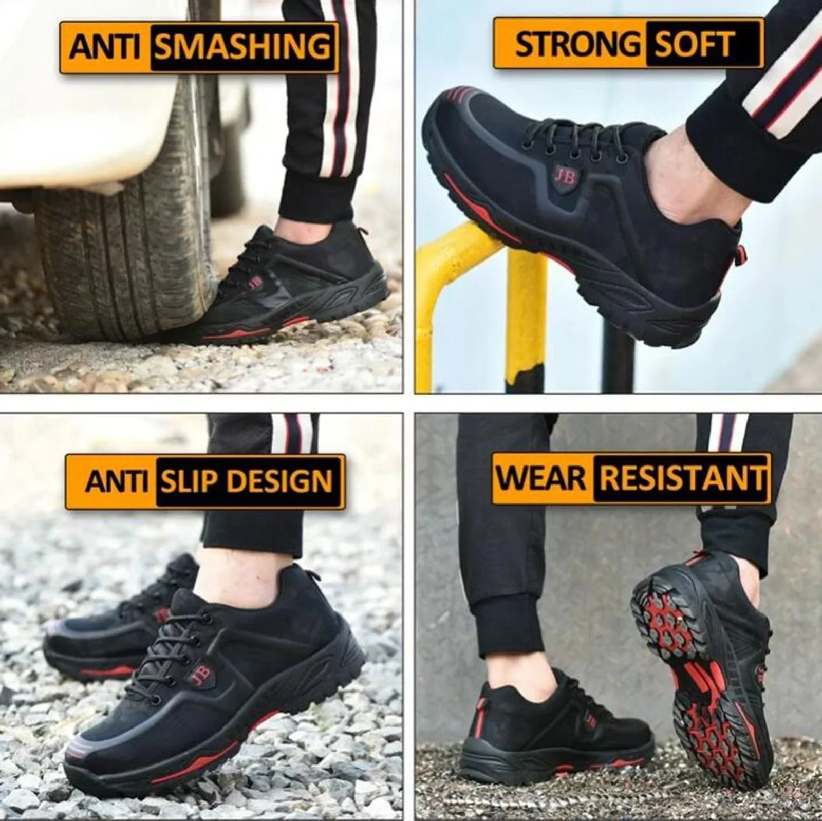OwnShoe Steel Toe Work Shoes for Men Women Work Sneakers Lightweight Safety Shoes Industrial Boots