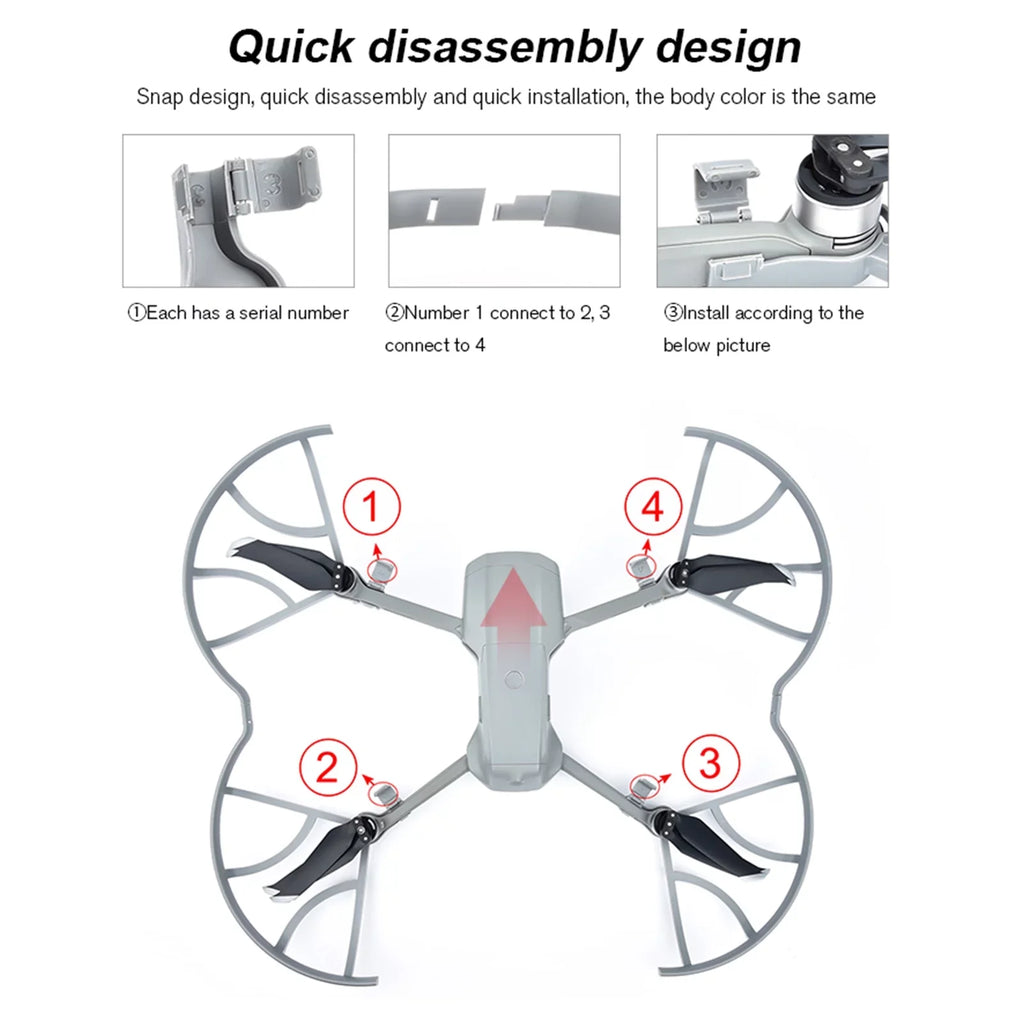 walmeck Fitting with AIR 2S/Mavic Air 2 Propeller Guards Removable Propellers Protector Drone Accessories