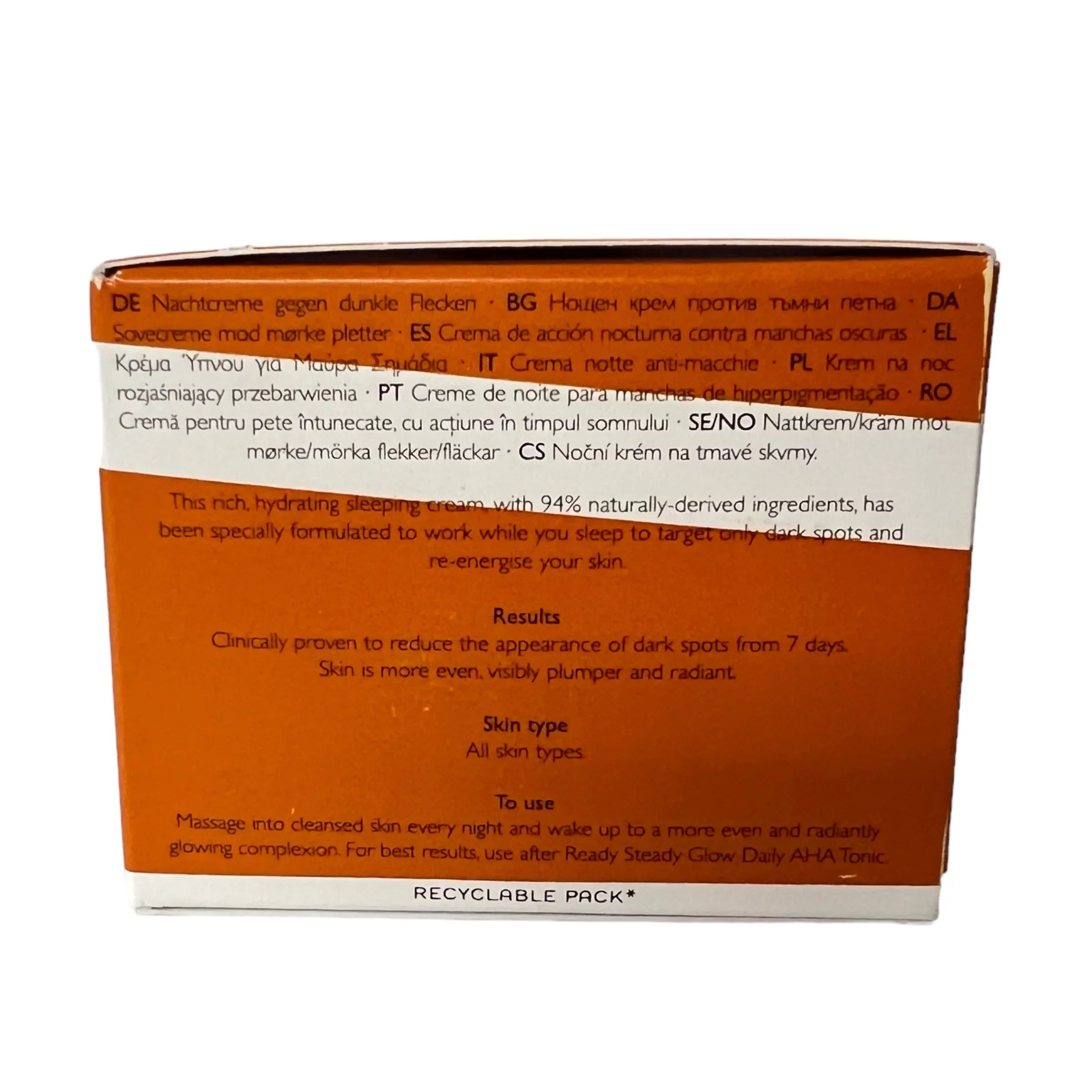 REN Skincare Overnight Glow Sleeping Cream 1.7 fl oz