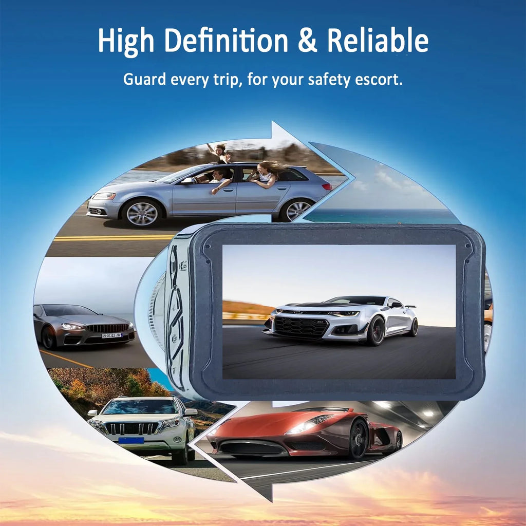 birvsw 1080P Full HD Car Cameras Tachograph for Car Front and Rear - Reliable Car Dashcam with 170° Wide Angle Band Loop Recording and G-sensor - Mini Car Monitor Perfect for Drivers Driver's License
