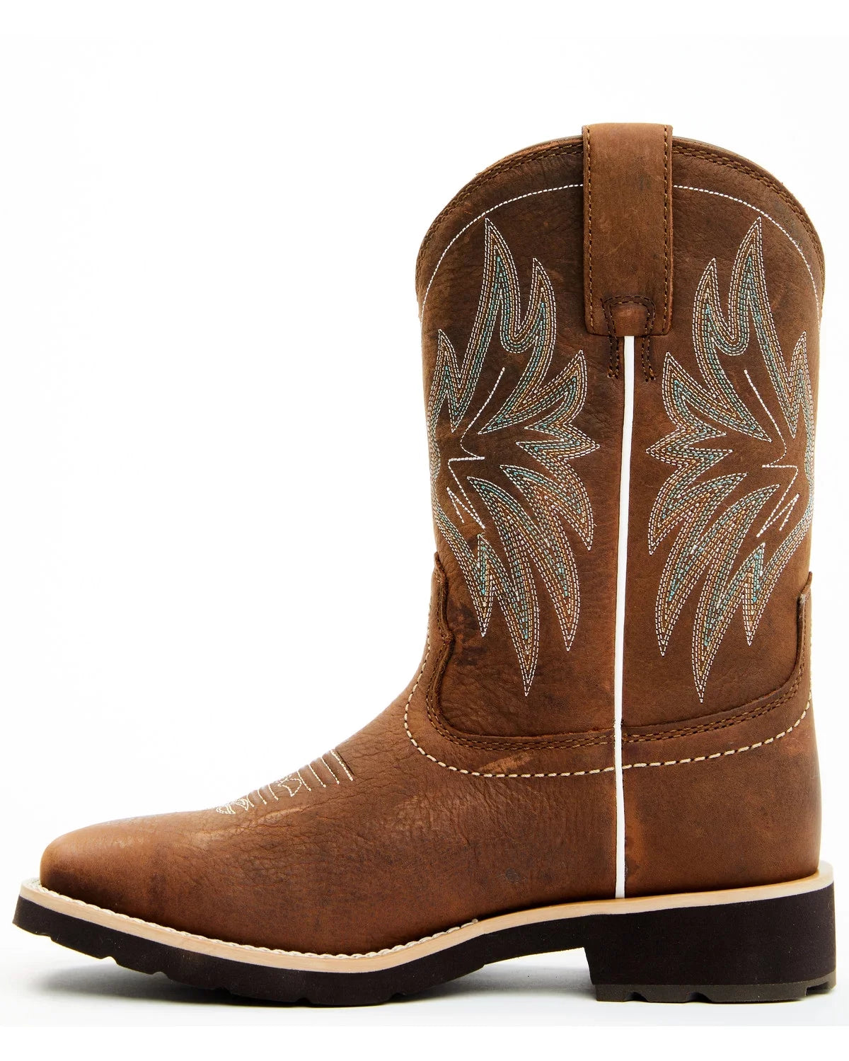 Shyanne Women's Xero Gravity Calyx Western Performance Boot Broad Square Toe Brown 9 M US