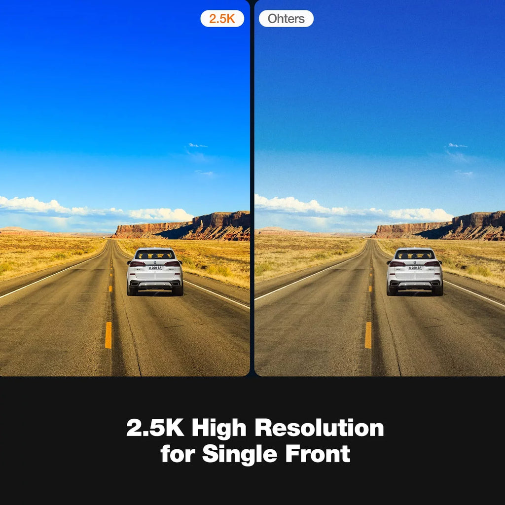 Kingslim D1 Pro 2K Dash Cam Front and Inside with Wi-Fi GPS - 2K/1080P Dual Car Dash Camera Driving Recorder, Super Night Vision with 340° Wide Angle, 24H Parking Monitor (No Card)