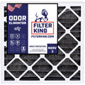 Filter King 12x26x1 Air Filter | 4-PACK | Carbon MERV 8 HVAC Pleated A/C Furnace Filters | MADE IN USA | Actual Size: 11.5 x 25.5 x .75"