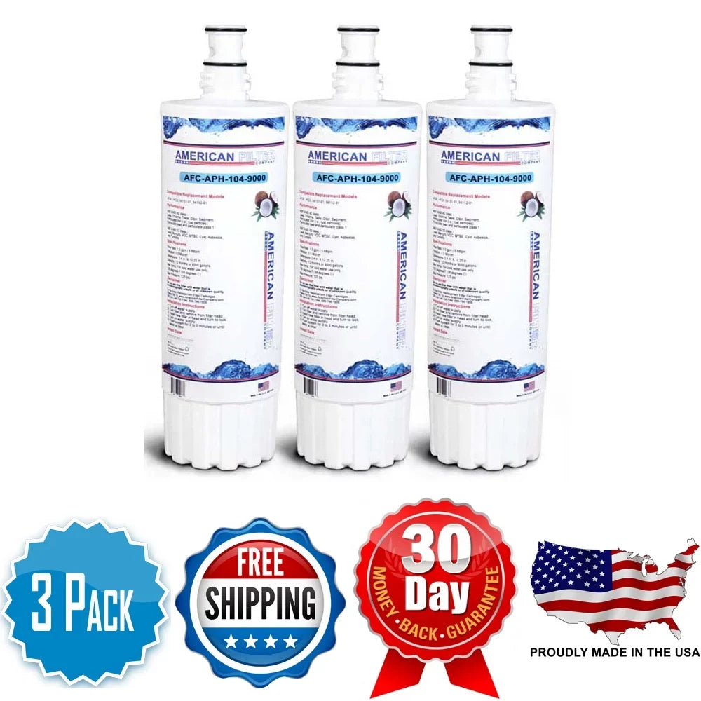 AFC Brand , Water Filters , Model # AFC-APH-300-12000SK , Suitable with CUNO® HF35-S - 3 Pack - Made in U.S.A.
