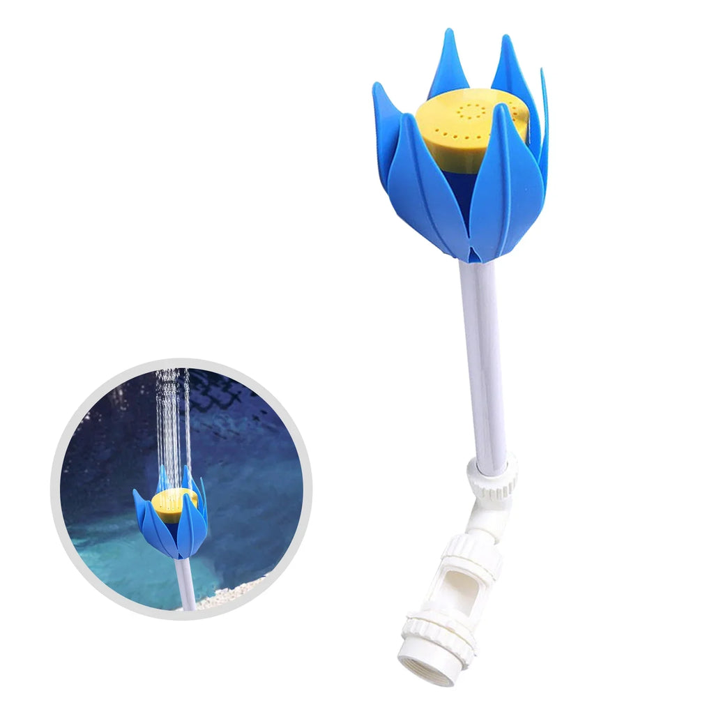 Swimming Pool Fountain Flower Shape Waterfall Spray Fountain Fits 1.5-inch Threaded Return Fittings Spa Swimming Pool Tools