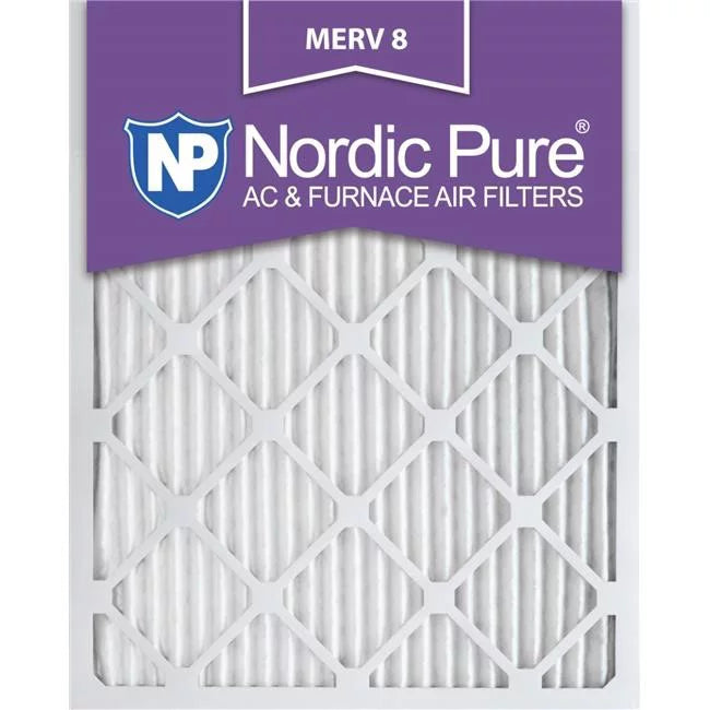 Nordic Pure 16x22x1ExactCustomM8-12 Exact MERV 8 AC Furnace Filters, 16 x 22 x 1 in. - Pack of 12