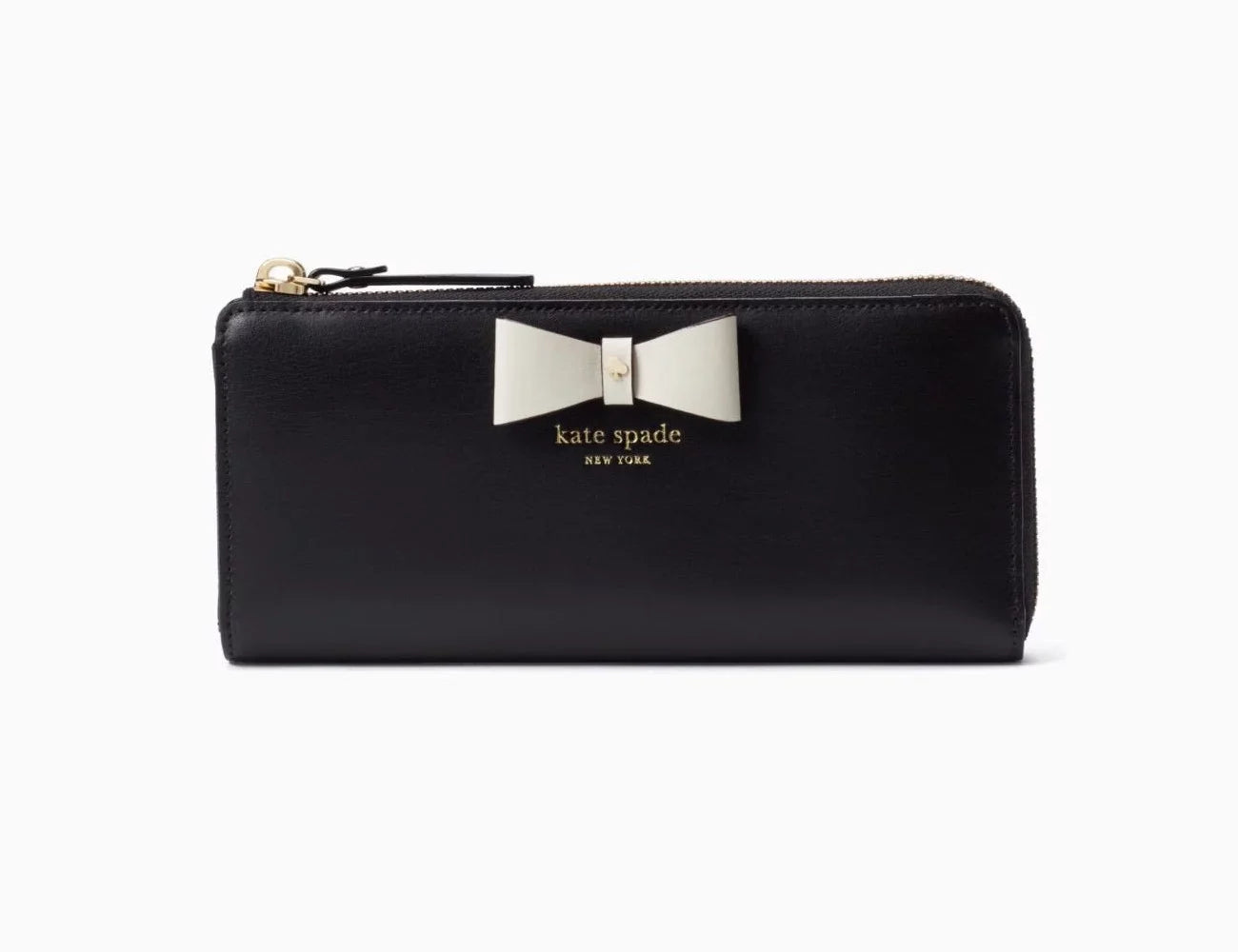 Kate Spade Baldwin Street Nisha Wallet WLRU3285 BLACK / CEMENT