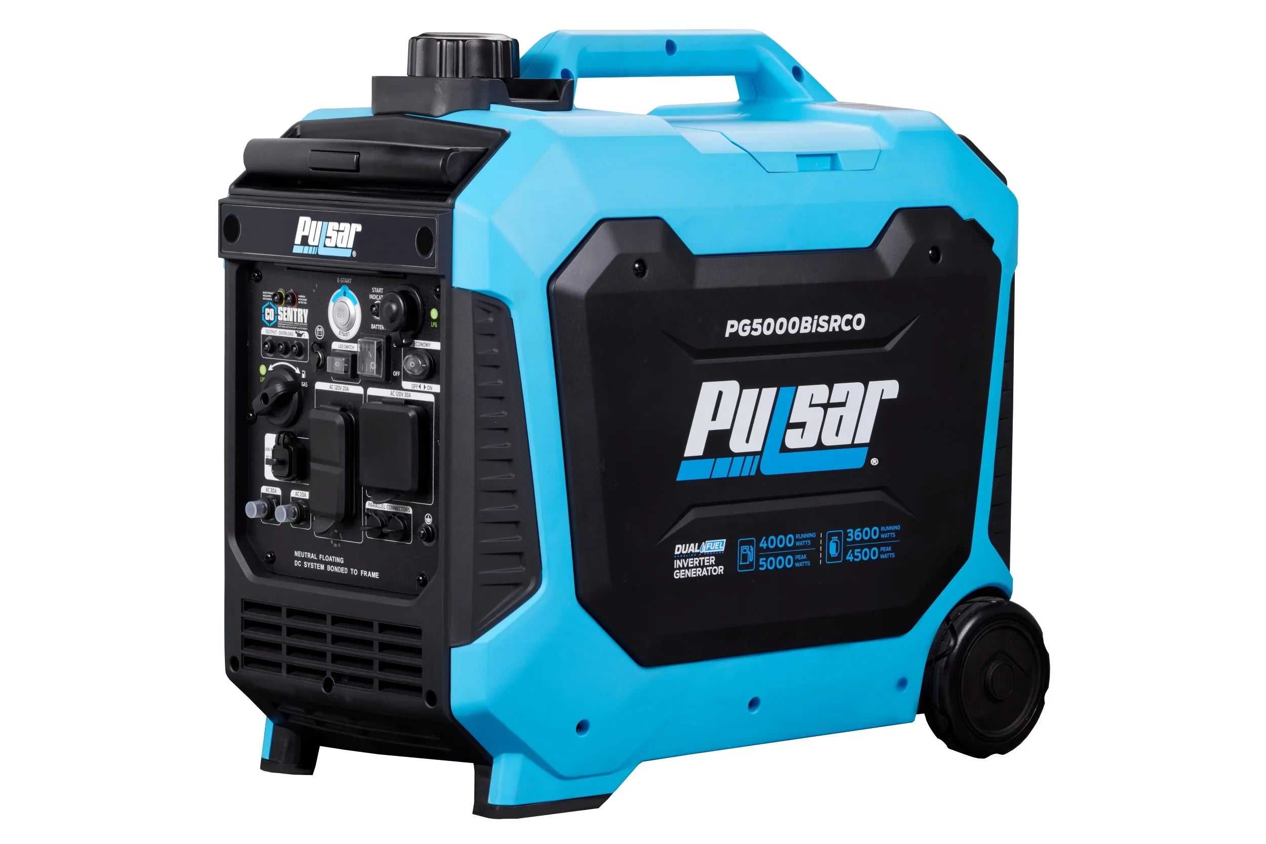 Pulsar 5000-Watt Dual Fuel RV Ready Inverter Generator with Remote Start and CO Sentry