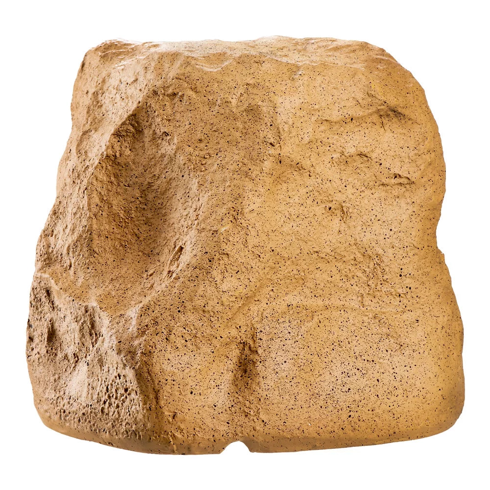 OSD Audio 5.25 inch 120W Bluetooth Outdoor Rock Speaker – Climate Durable Sandstone Canyon Brown