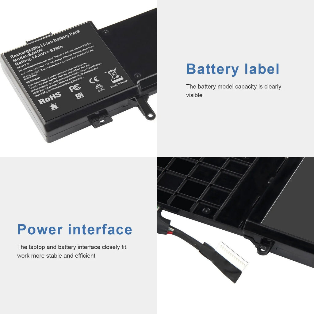 For Alienware 17 R2,Alienware 17 R3 14.8V 92Wh