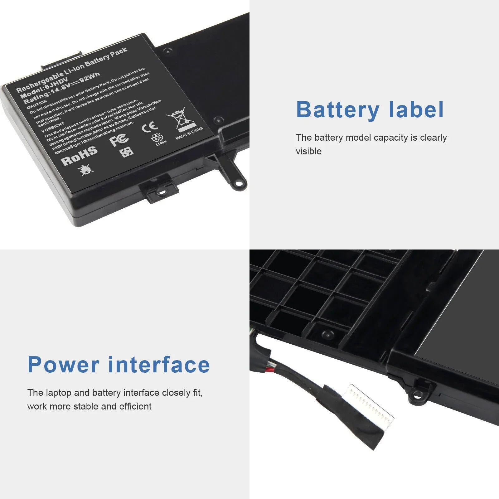 For Alienware 17 R2,Alienware 17 R3 14.8V 92Wh