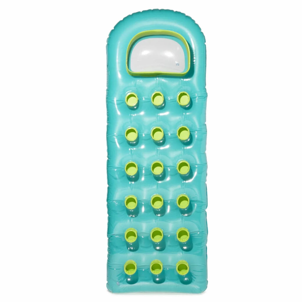 Suntanner 18 Pocket Swimming Pool Beach Lounge Floating Raft Comfortable built in contoured pillow