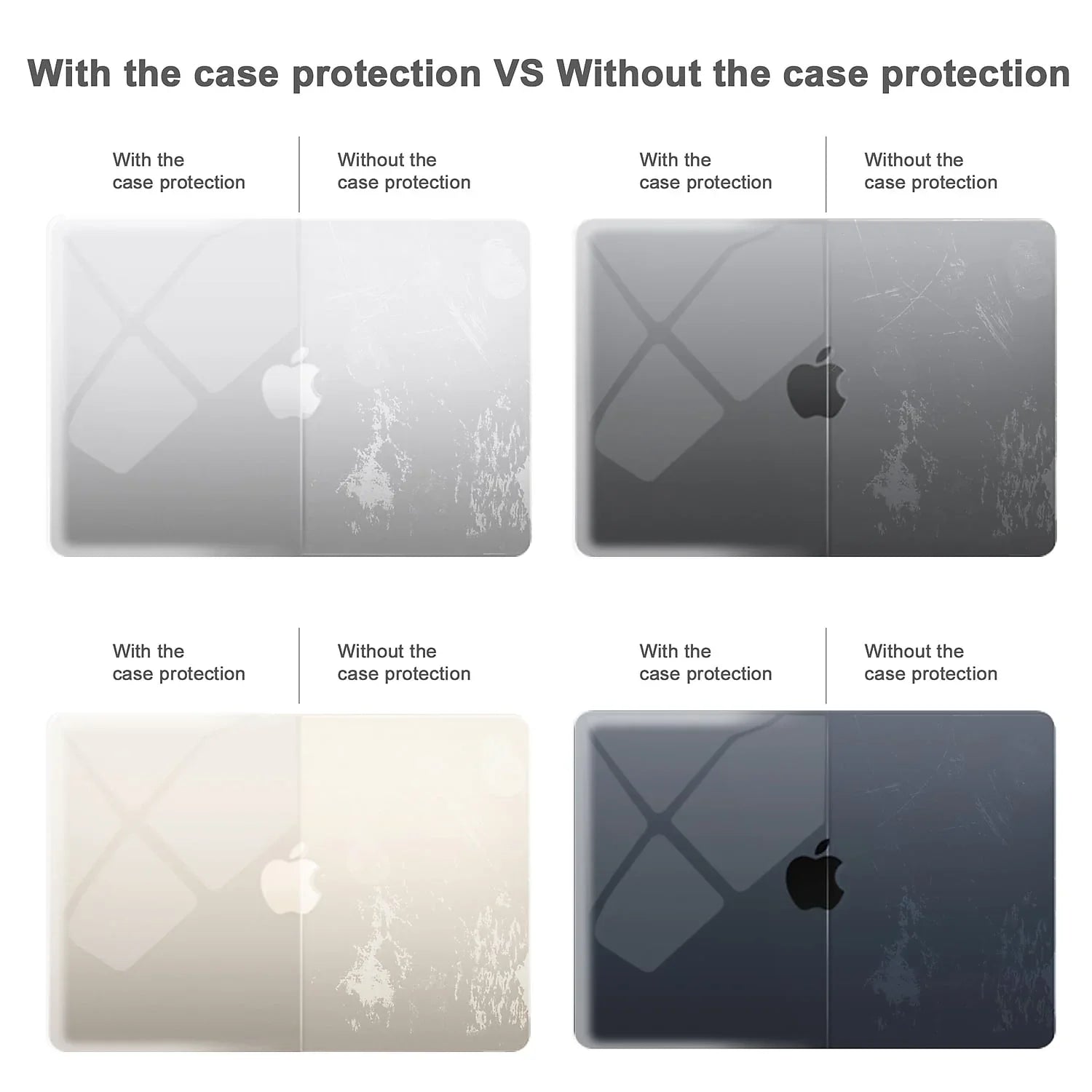 Techprotectus Hard-Shell Laptop Sleeve with Keyboard Protection Crystal Clear (TP-CYC-K-MA13M2)