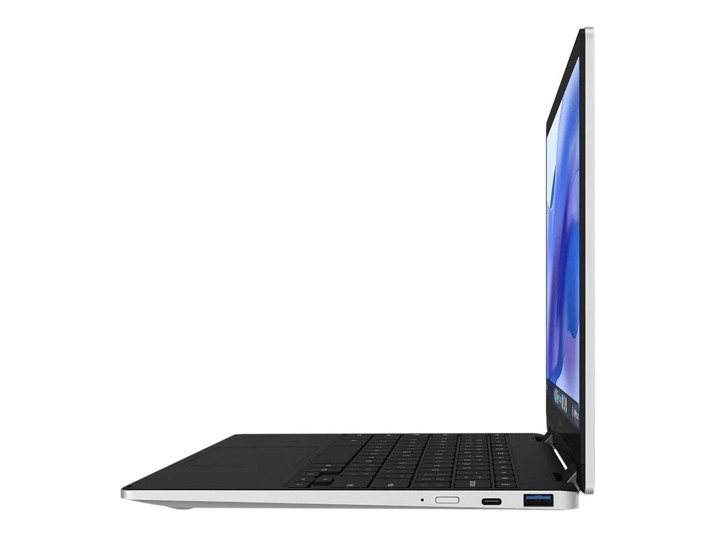 Samsung Galaxy Chromebook 2 360 - Flip design - Celeron N4500 / 1.1 GHz - Chrome OS - UHD Graphics - 4 GB RAM - 128 GB eMMC - 12.4" touchscreen 2560 x 1600 (WQXGA) - Wi-Fi 6 - silver - kbd: US