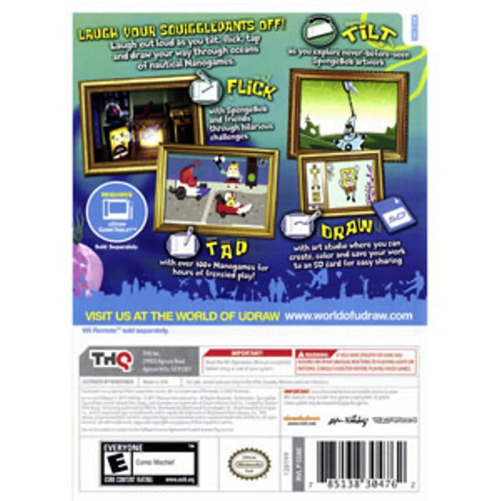 THQ uDraw SpongeBob SquigglePants (Nintendo Wii)
