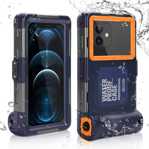 UrbanX Professional [15m/50ft] Swimming Diving Surfing Snorkeling Photo Video Waterproof Protective Case Underwater Housing for Tecno Camon 16 And all Phones Up to 6.9 Inch LCD with Lanyard