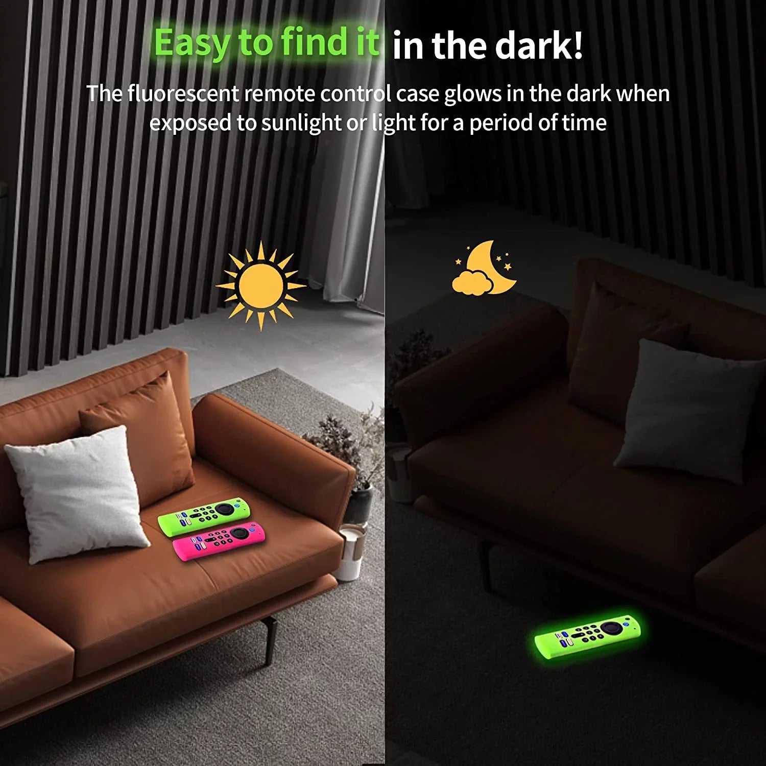 [3 Pack] Amazon Firestik Remote Protection Gen 4k/4k Max Glowing Firetv Protection with Alexa Voice Remote Case Upgrade