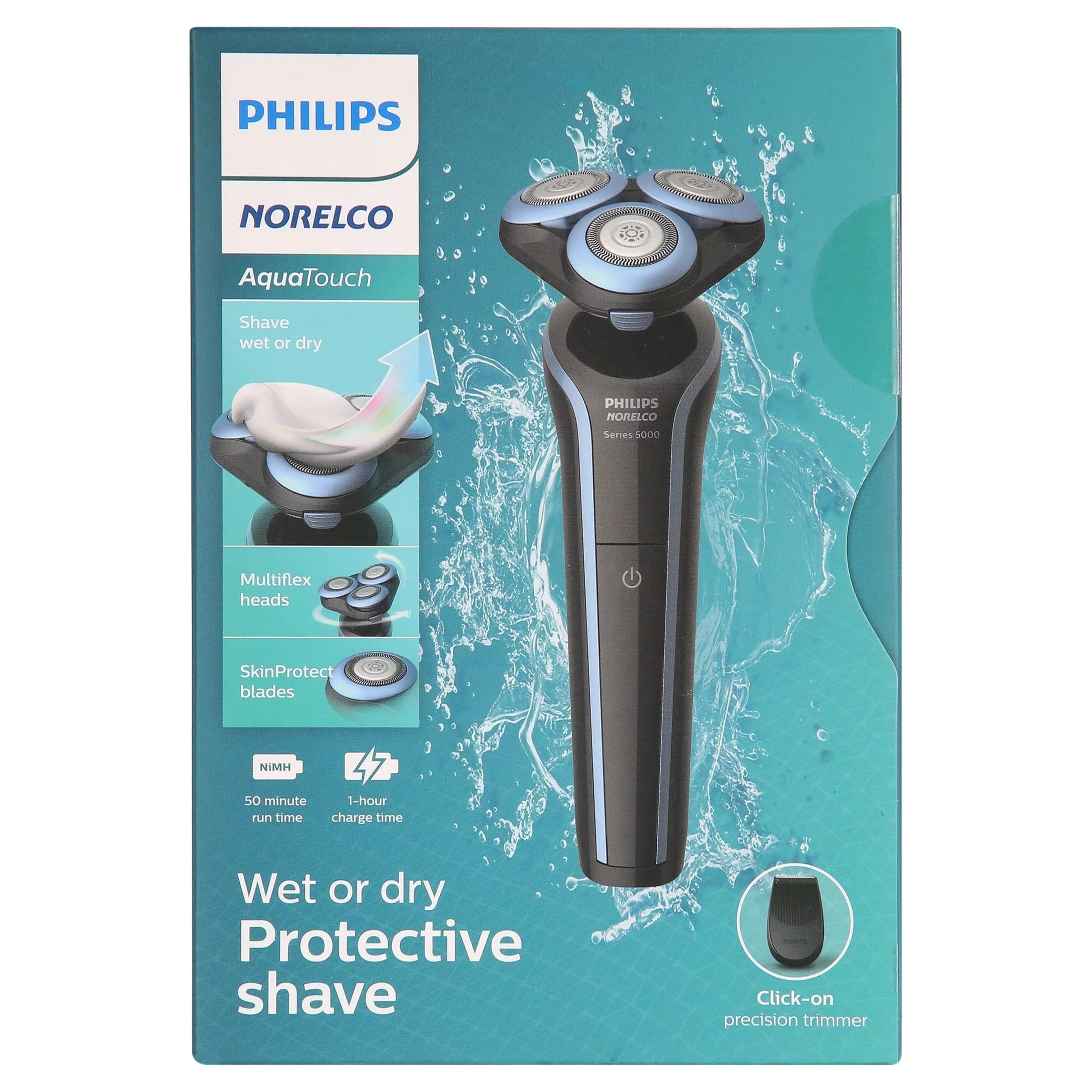 Philips Norelco Series 5000 Electric Shaver for Men Dry Wet Cordless Rechargeable Beard Trimmer