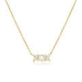 Blue Box Boutique Inc Gold XOX Pendant Necklace for Women, Teens