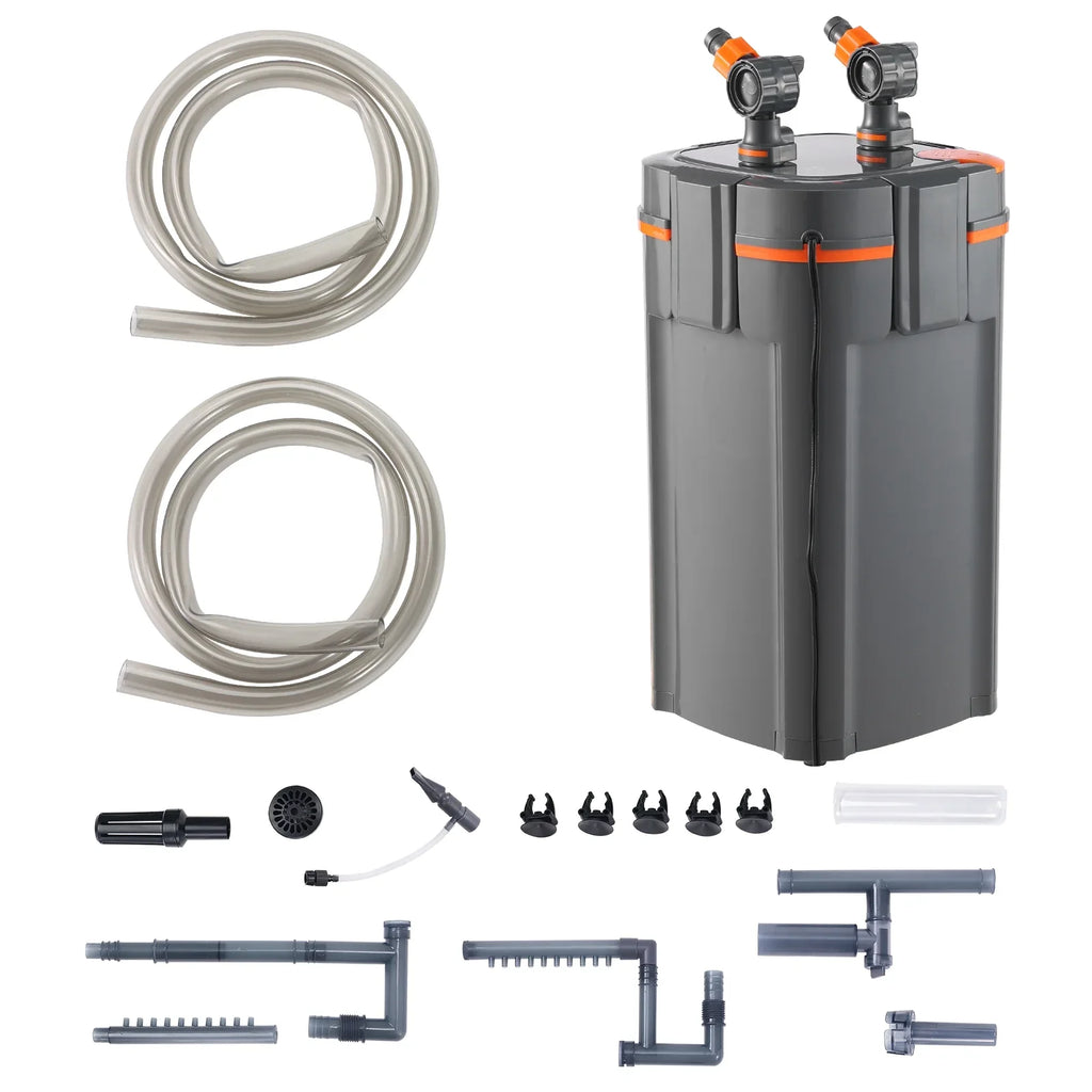 SKYSHALO 10w UV Lamp 55 Gallon Aquarium Canister Filter Fish Tank Quiet