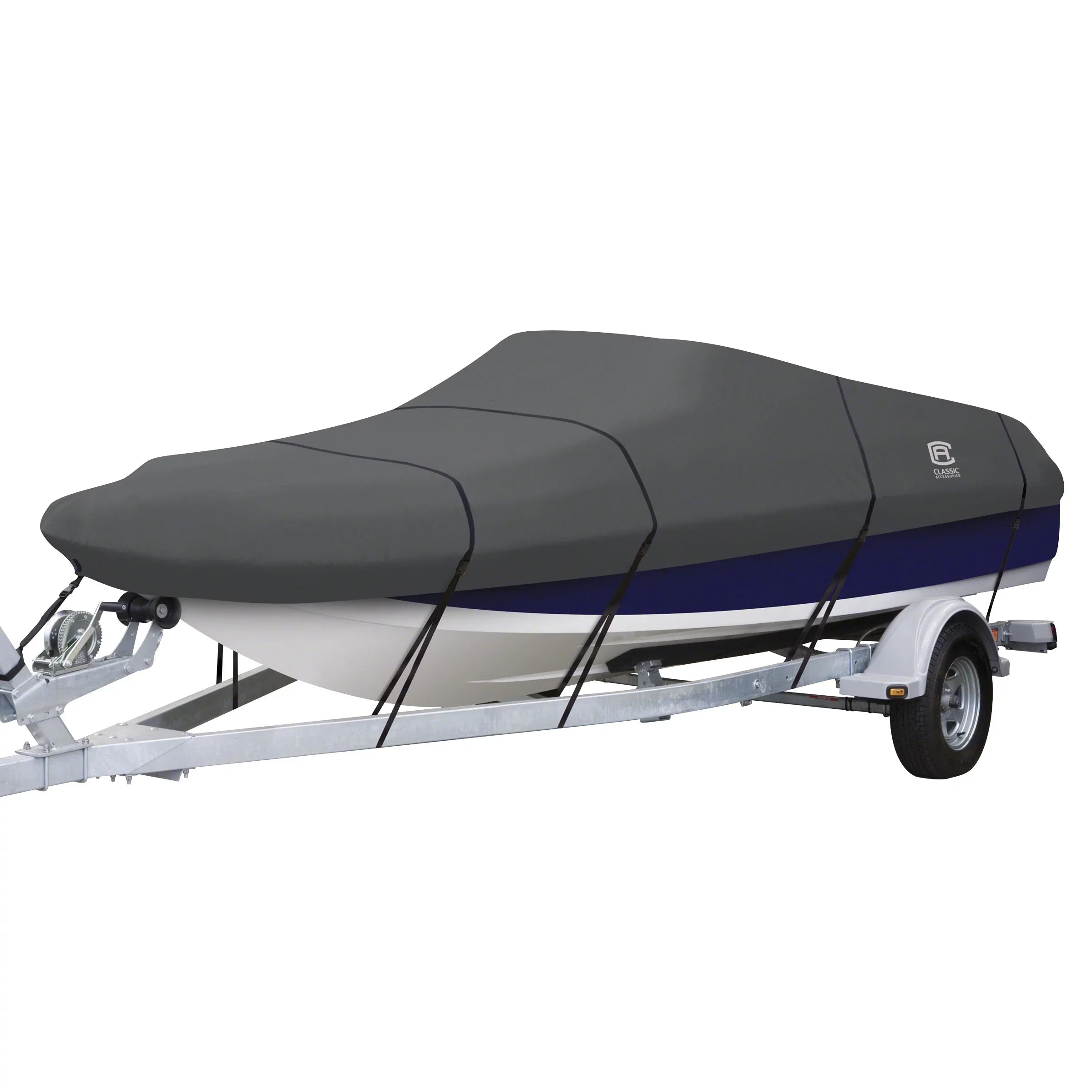 Classic Accessories StormPro Heavy-Duty Deck Vessel Protection Fits Vessel 20 ft - 22 ft long x 106 in wide