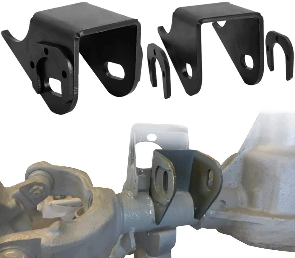 ELITEWILL 2x Front Lower Control Arm Brackets Axle Side Mount Bracket For Jeep TJ XJ ZJ MJ