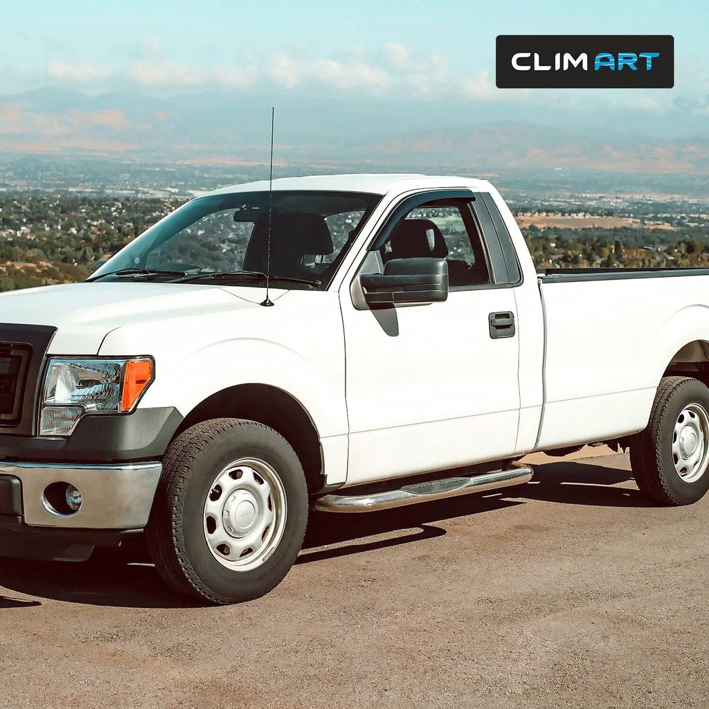 CLIM ART Incredibly Strong Rain Guards for Ford F150 2009-2014 Regular Cab, SuperCrew, SuperCab, Tape-on Window Deflectors, Vent Deflector, Vent Window Visors for cars, Truck Accessories 2 pcs-209008