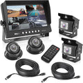 Pyle Rear View Backup Camera System DVR Parking Reverse Car Truck Vehicle Dual Rearview Back Up Kit