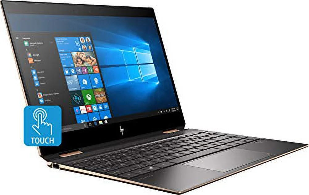 HP Spectre x360 13-ap0013dx Convertible 13.3" Full HD Touchscreen Laptop, Core i7-8565U 1.8GHz, 8GB RAM, 256GB SSD, Windows 10 Home, Ash Silver - used by HP