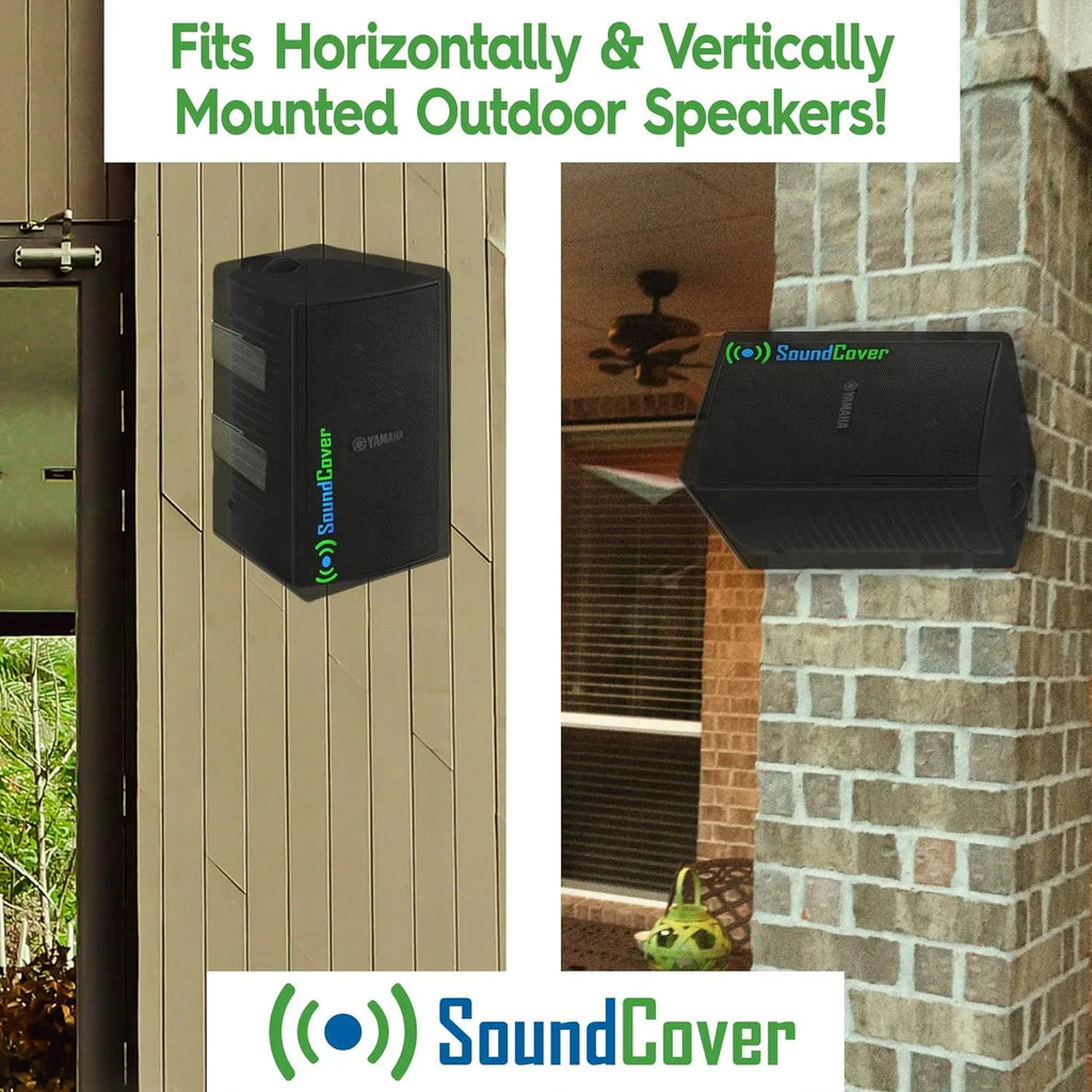 Outdoor Speaker Wrap Black, Medium Size (H 13.6" x W 7.9" x D 8.9"), Suitable with Yamaha AW294, Definitive Technology AW 5500, Polk Audio Atrium 6, Yamaha AW350, and Bose 251