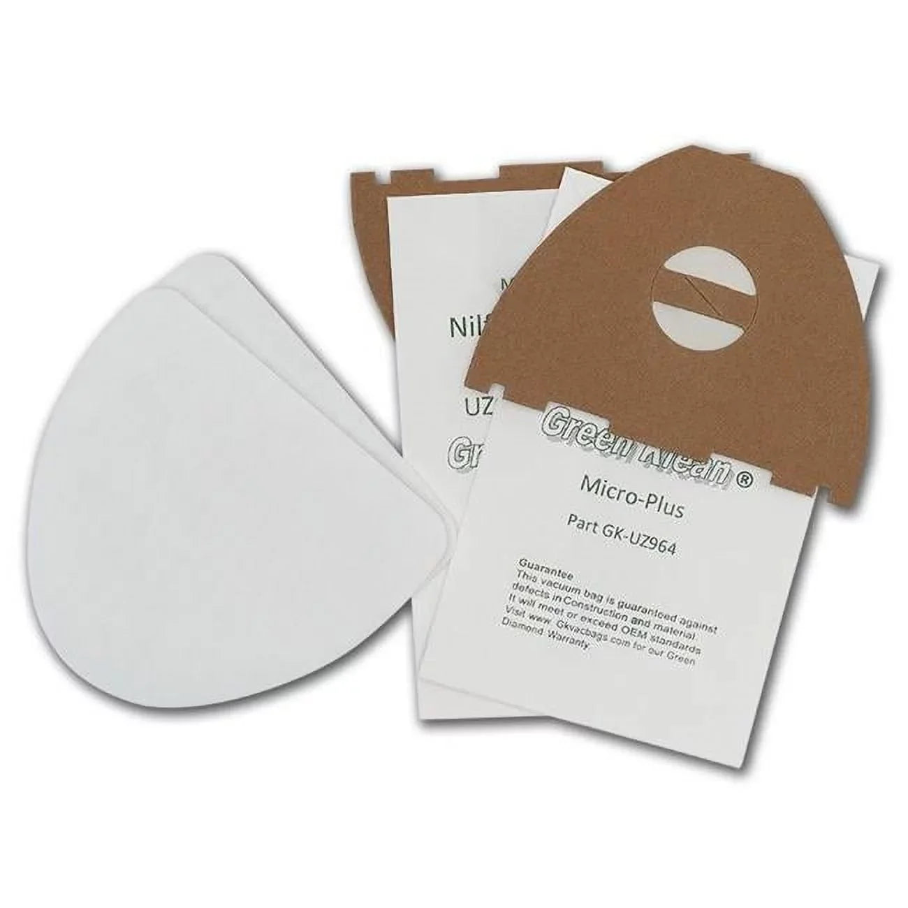 Green Klean Nilfisk Advance UZ964 Hip Vac Replacement Vacuum Bags - 10 per Case - Case of 20