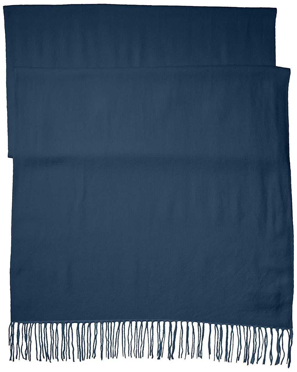 La Fiorentina Women's Soft Twill Cashmere Scarf, Navy, One Size
