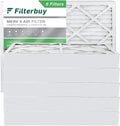 Filterbuy 20x25x4 MERV 8 Pleated HVAC AC Furnace Air Filters (6-Pack)