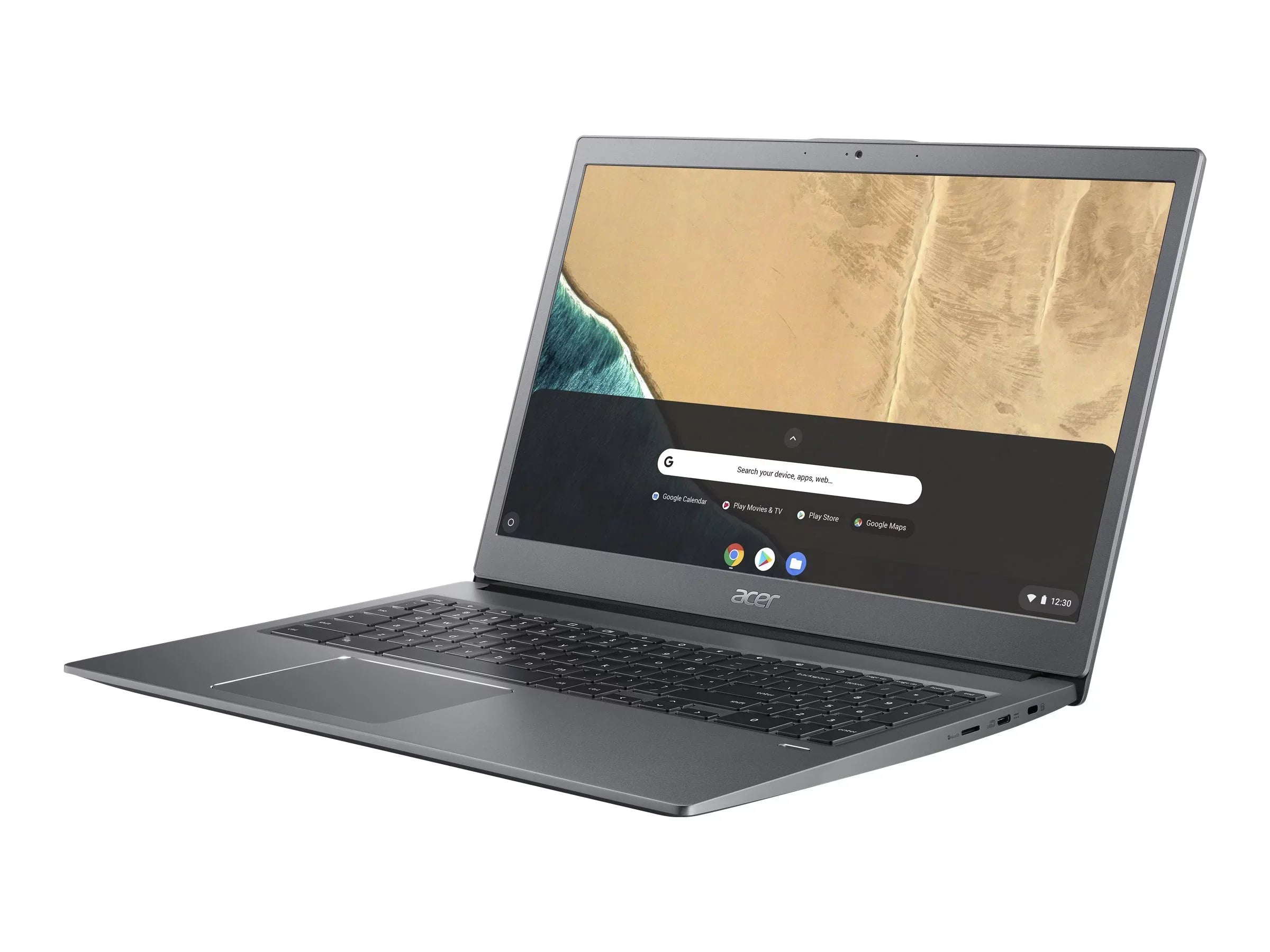 Acer Chromebook 715 CB715-1W-P4Y6 - Pentium Gold - 4417U - Chrome OS - HD Graphics 610 - 8 GB RAM - 32 GB eMMC - 15.6" IPS 1920 x 1080 (Full HD) - Wi-Fi 5 - gray - kbd: US