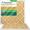 Filterbuy 19x19x1 MERV 11 Pleated HVAC AC Furnace Air Filters (2-Pack)