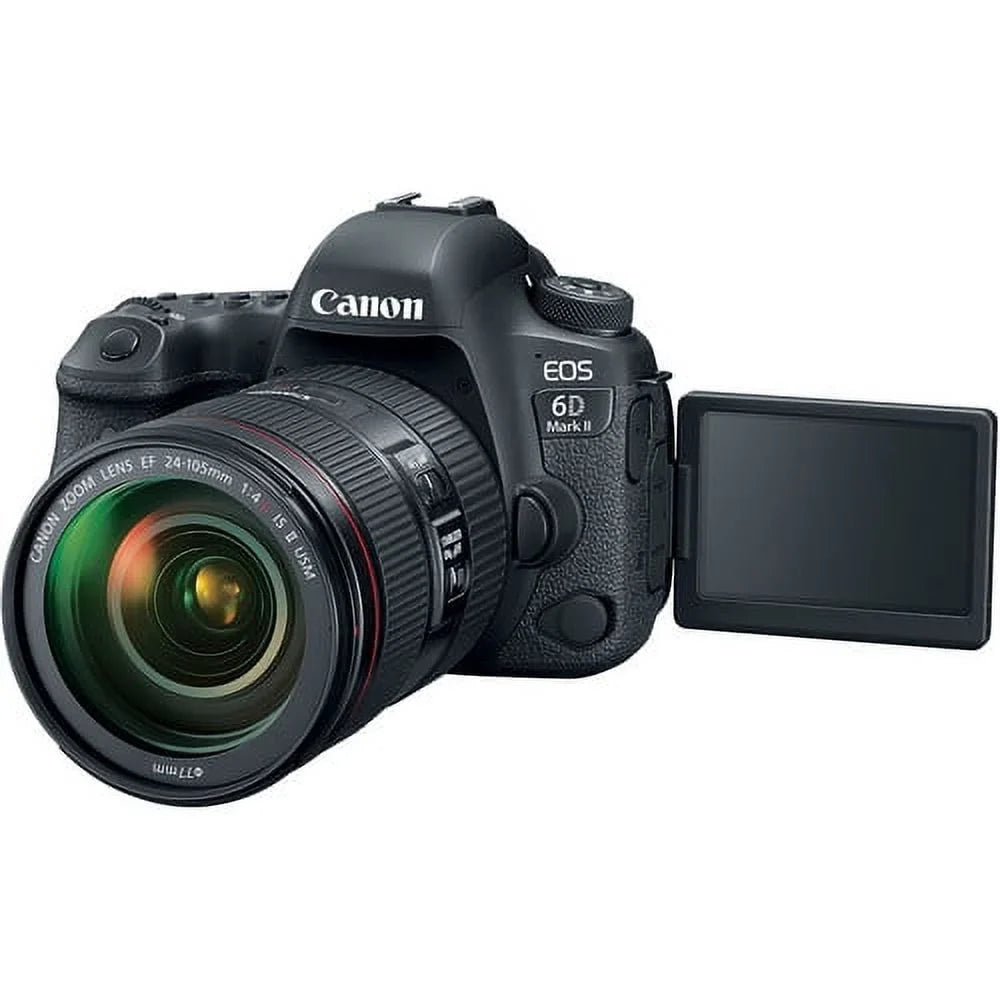 Canon EOS 6D Mark II Camera with 24-105mm f/4L II Lens (1897C009) + 64GB + More