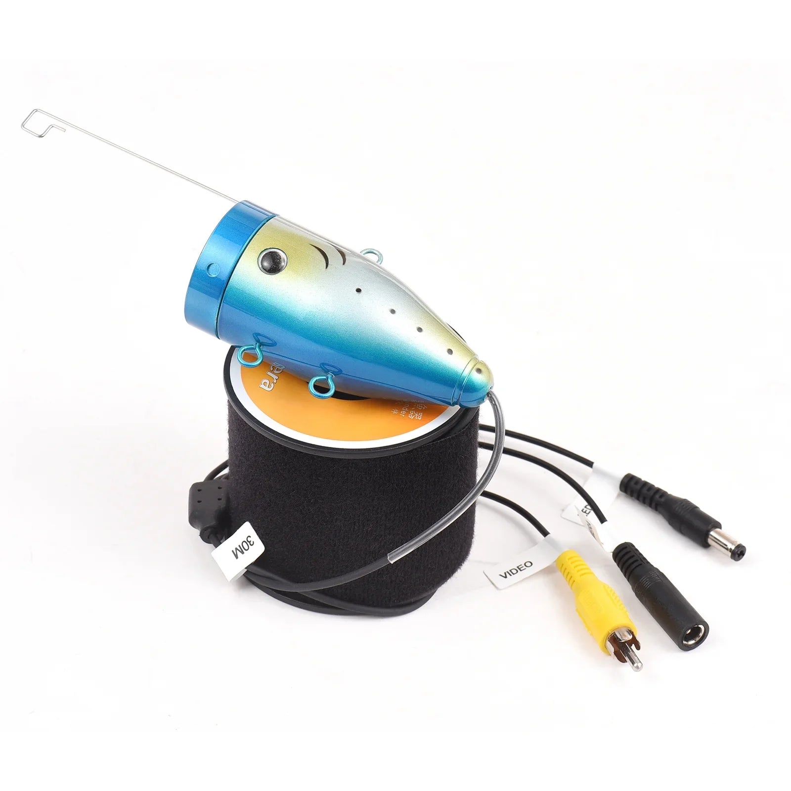 Arealer Underwater Fishing Camera 12 IR LED Lights Waterproof Fishing Camera with 20M/30M/50M Cable for Fish Finder