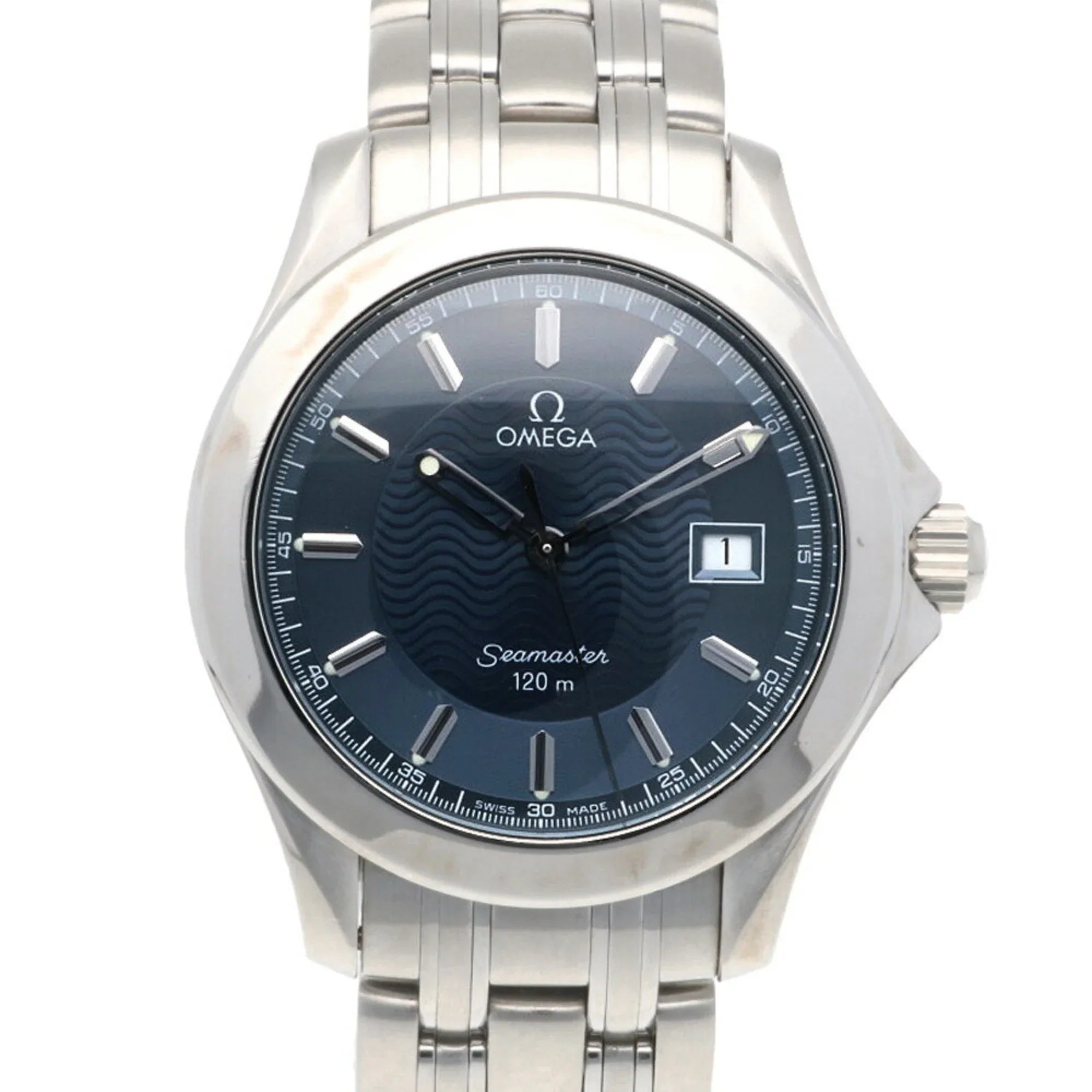 Pre-Owned Omega Seamaster Watch Stainless Steel 2581.80 Quartz Men's OMEGA 120M (Good)