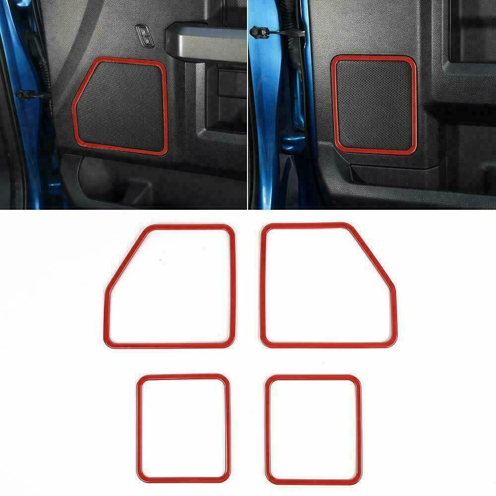Teledu F150 Red 28pcs Full Interior Set Center Console Wrap Trim Kit