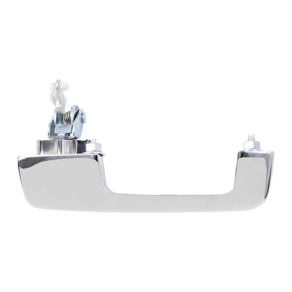 Brock Replacement Pair Set Outside Exterior Front Rear Chrome Door Handles Fitting with Pickup Truck SUV Van 55075649 55075648