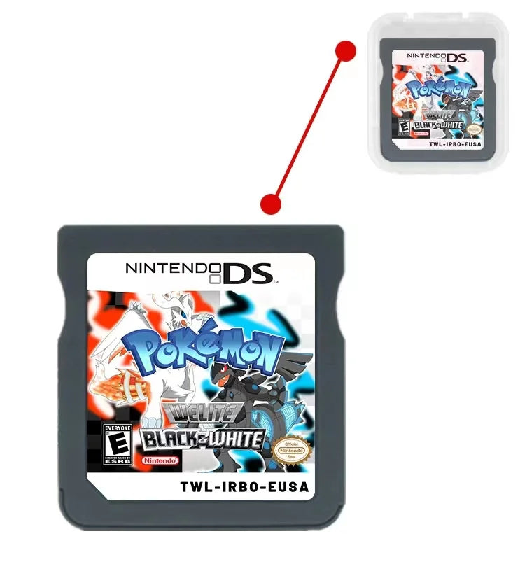 Pokémon Elite Black & Elite White NDS Nintendo DS Only Game Card