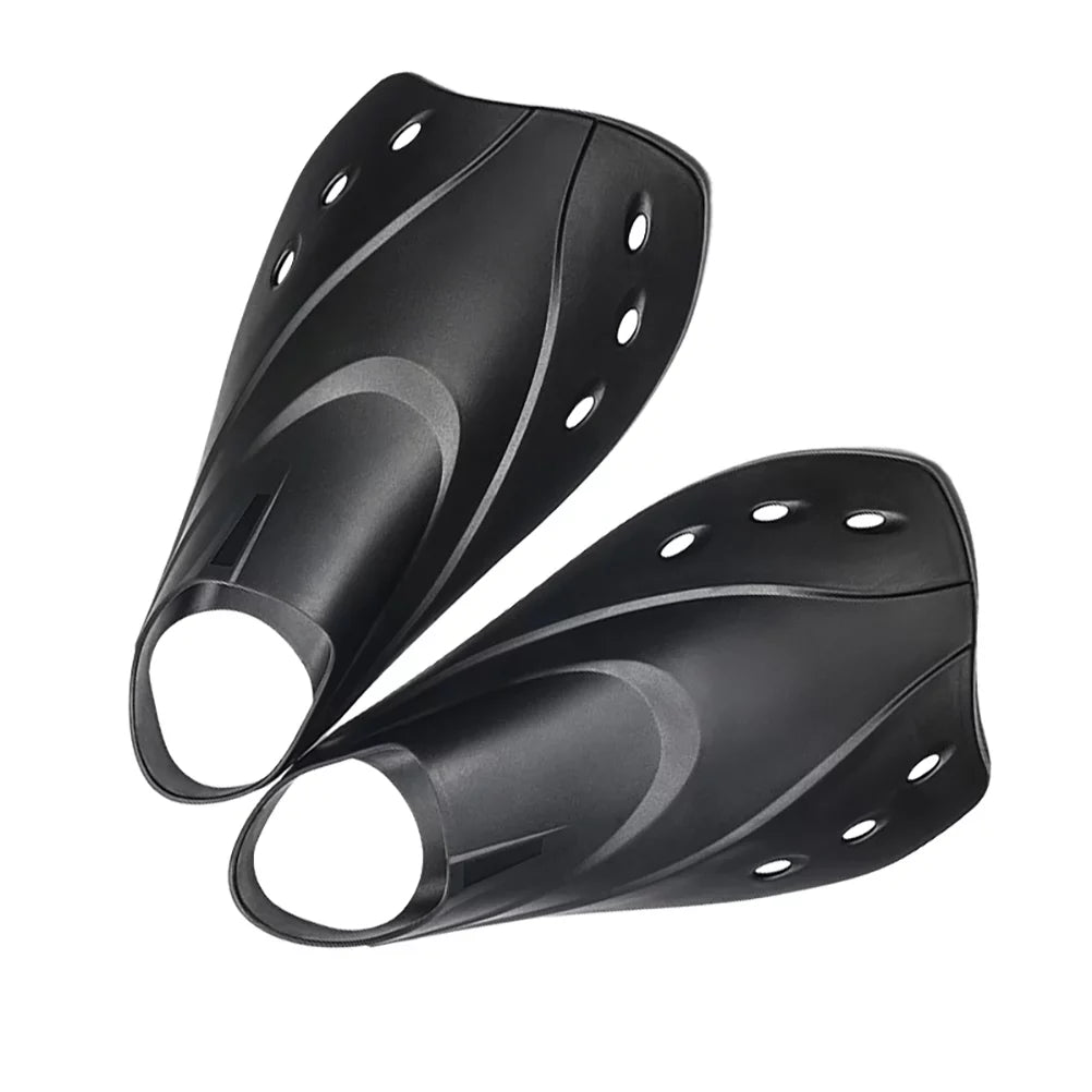 Gongxipen 1 Pair Adjustable Short Swim Fins Snorkeling Swimming Flippers for Women Men