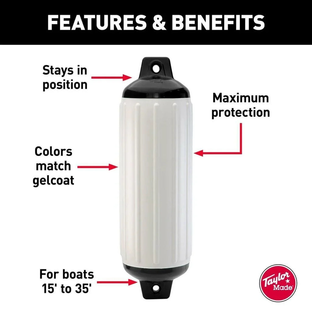 TAYLOR MADE Super Gard Inflatable Vinyl Fender White #703873