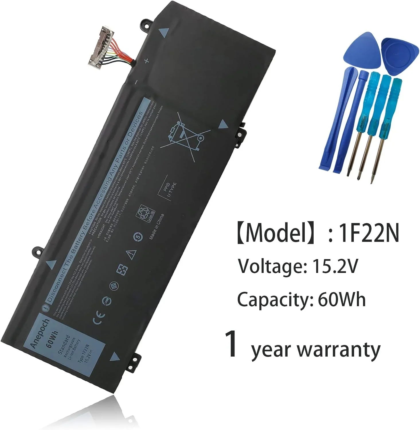 1F22N Laptop y Replacement for Alienware 2018 M15 G5 15 5590 G7 7790 7590 ALW15M-D1735R R2 R1 2019